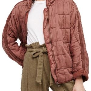 Free People Dolman Quilted Coat